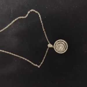 Moissanite necklace .